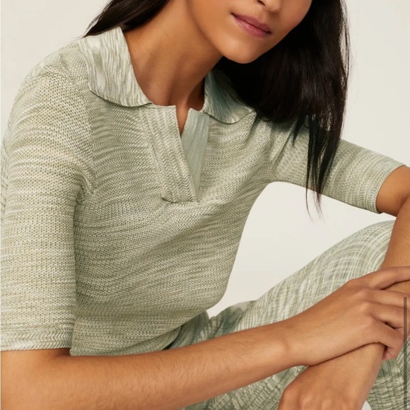 Holzweiler Smooth Knit Top Sage Green - Picture 2 of 5